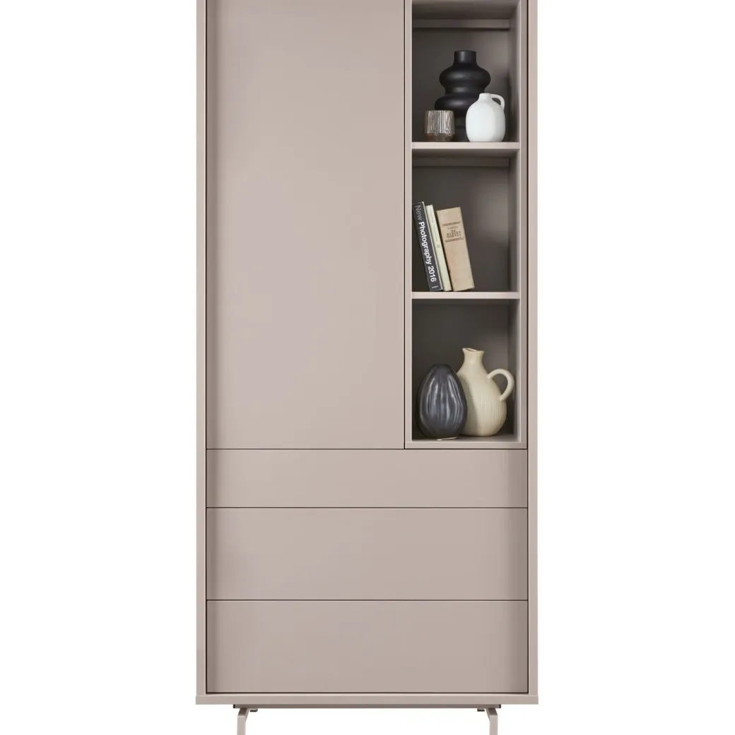 Clearance Pronto Wonen Opbergkast Famosa grijs 187x83x45 cm