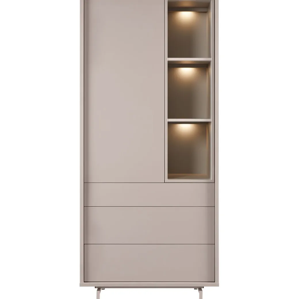 Clearance Pronto Wonen Opbergkast Famosa grijs 187x83x45 cm