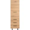 Pronto Wonen Opbergkast Paranno 197x055x42 cm bruin