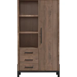 Best Pronto Wonen Opbergkast Ricardi 175x90x45 cm dark mango