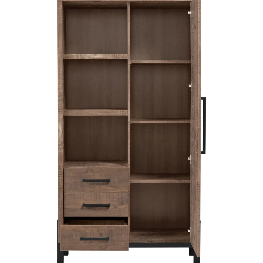 Best Pronto Wonen Opbergkast Ricardi 175x90x45 cm dark mango
