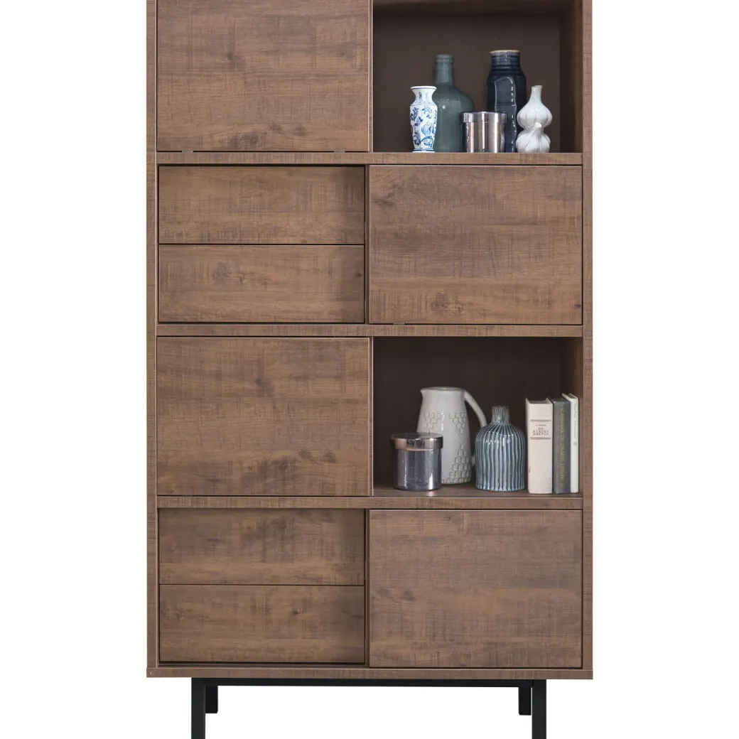 Hot Pronto Wonen Opbergkast Spazzare laag (100 Cm) dark mango