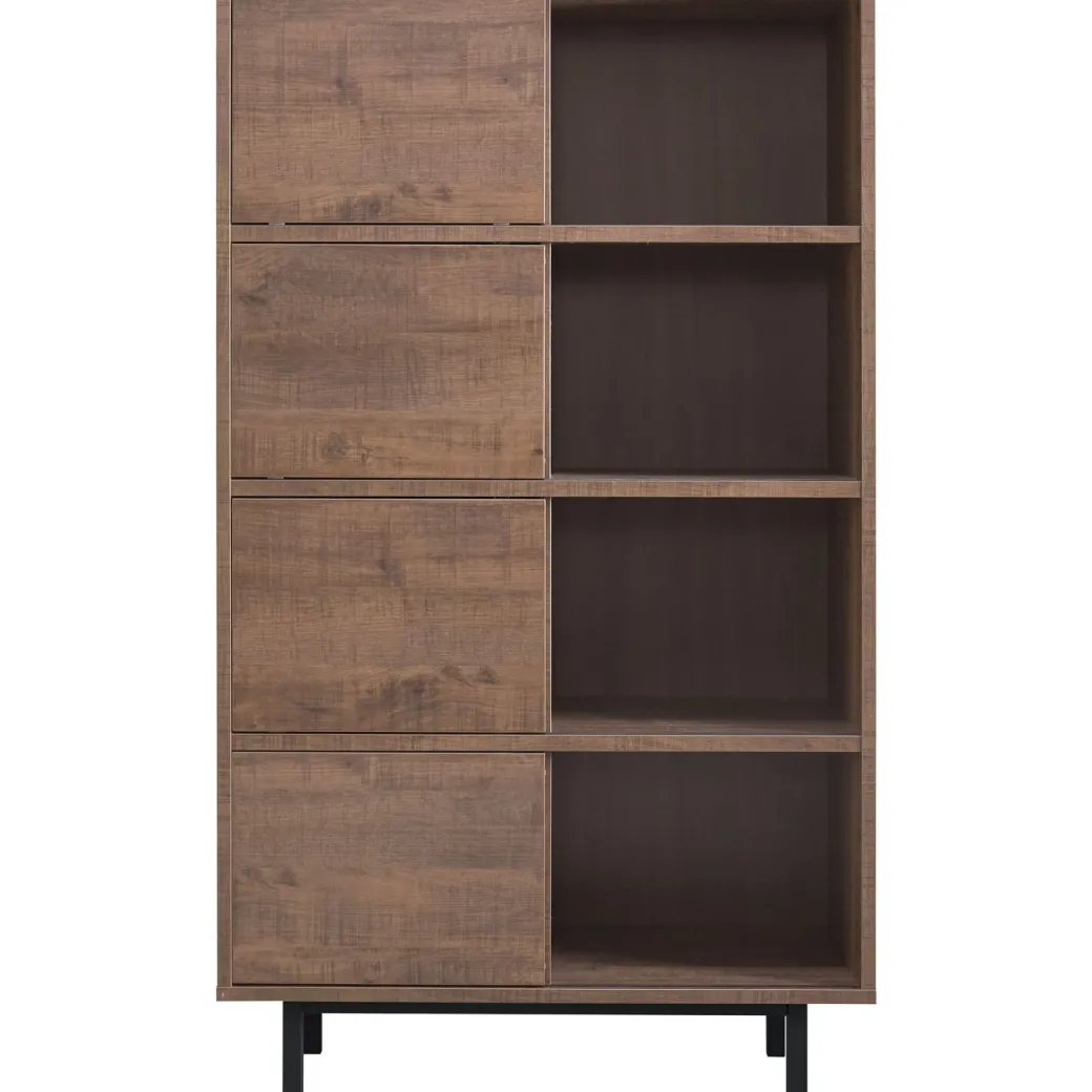 Hot Pronto Wonen Opbergkast Spazzare laag (100 Cm) dark mango