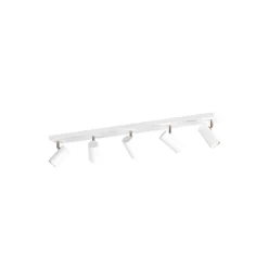 Discount Pronto Wonen Plafondspot Mirare wit metaal 5-spots