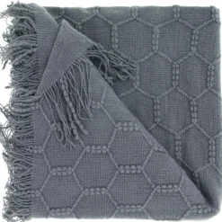 Hot Pronto Wonen Plaid Collina 127x152cm donkergrijs