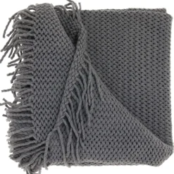 Online Pronto Wonen Plaid Gresso 127x152cm donkergrijs