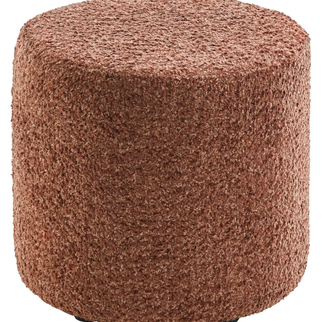 Sale Pronto Wonen Poef Roby 40 cm bruin rond