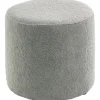 Pronto Wonen Poef Roby 40 cm grijs rond