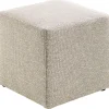 Hot Pronto Wonen Poef Roby 40x40 cm beige vierkant