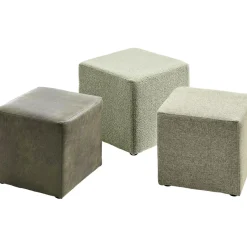 Sale Pronto Wonen Poef Roby 45x45 cm lichtgroen vierkant