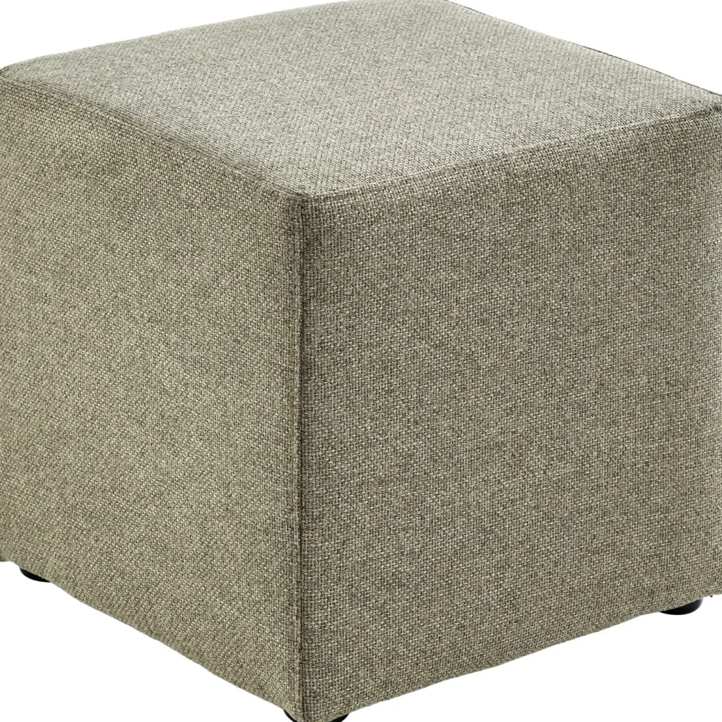 Clearance Pronto Wonen Poef Roby 40x40 cm lichtgroen vierkant