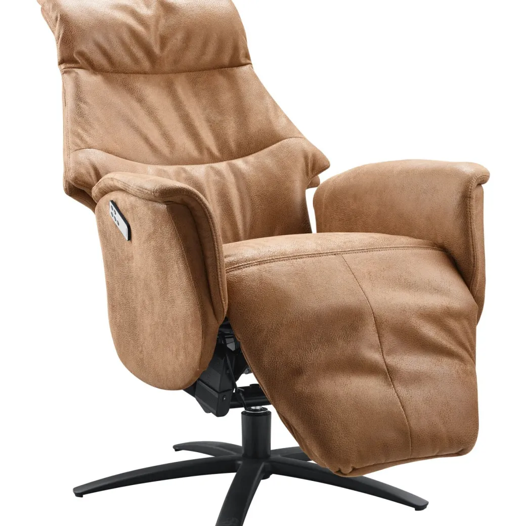 Discount Pronto Wonen Relaxfauteuil Artizo elektrisch verstelbare rug/voetensteun (small)