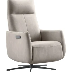 Outlet Pronto Wonen Relaxfauteuil Lanciare elektrisch lichtgrijs