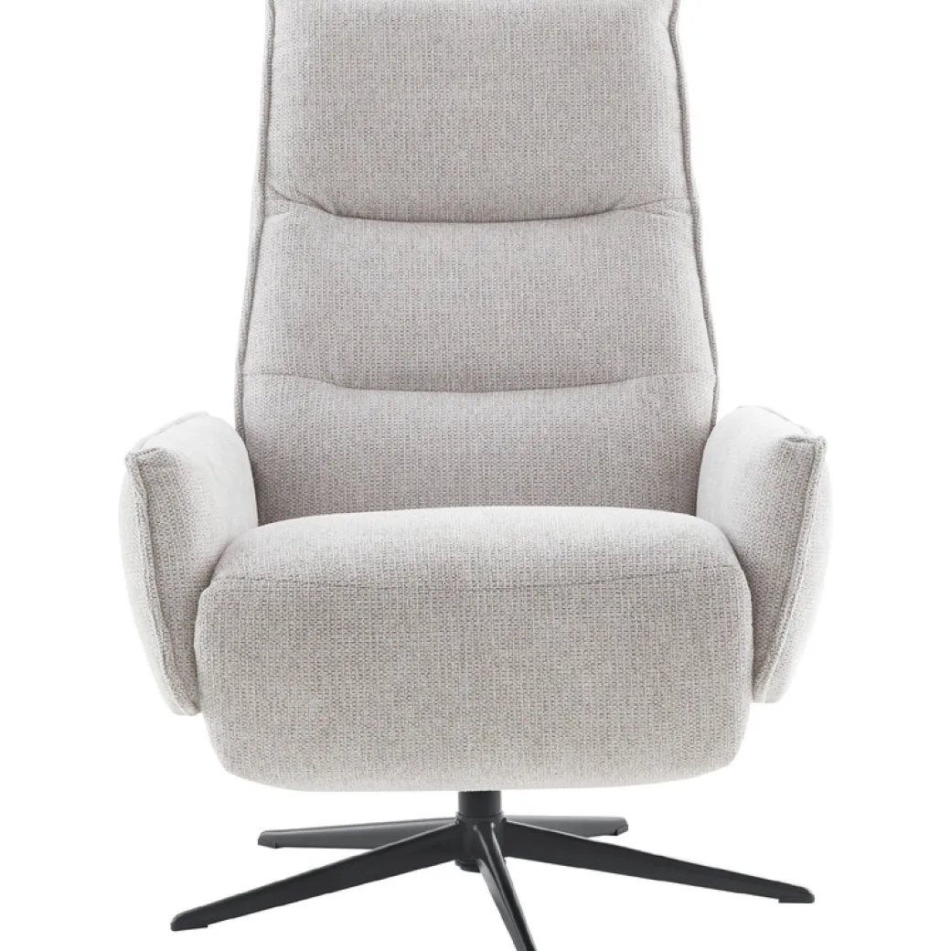 Outlet Pronto Wonen Relaxfauteuil Livo handmatig verstelbaar lichtgrijs