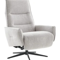 Outlet Pronto Wonen Relaxfauteuil Livo handmatig verstelbaar lichtgrijs