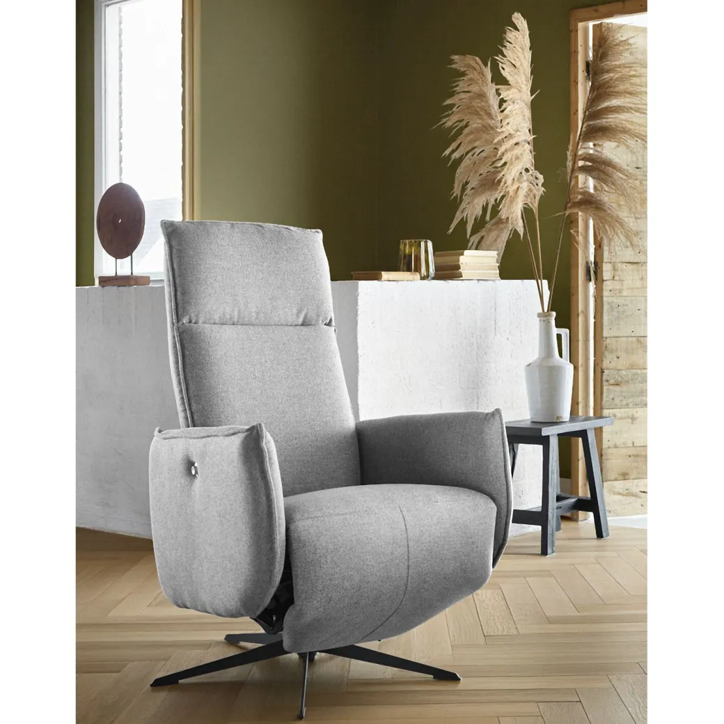 Clearance Pronto Wonen Relaxfauteuil Moio verstelbare rug en voetensteun