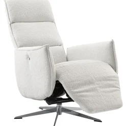 New Pronto Wonen Relaxfauteuil Moio verstelbare rug en voetensteun M lichtgrijs