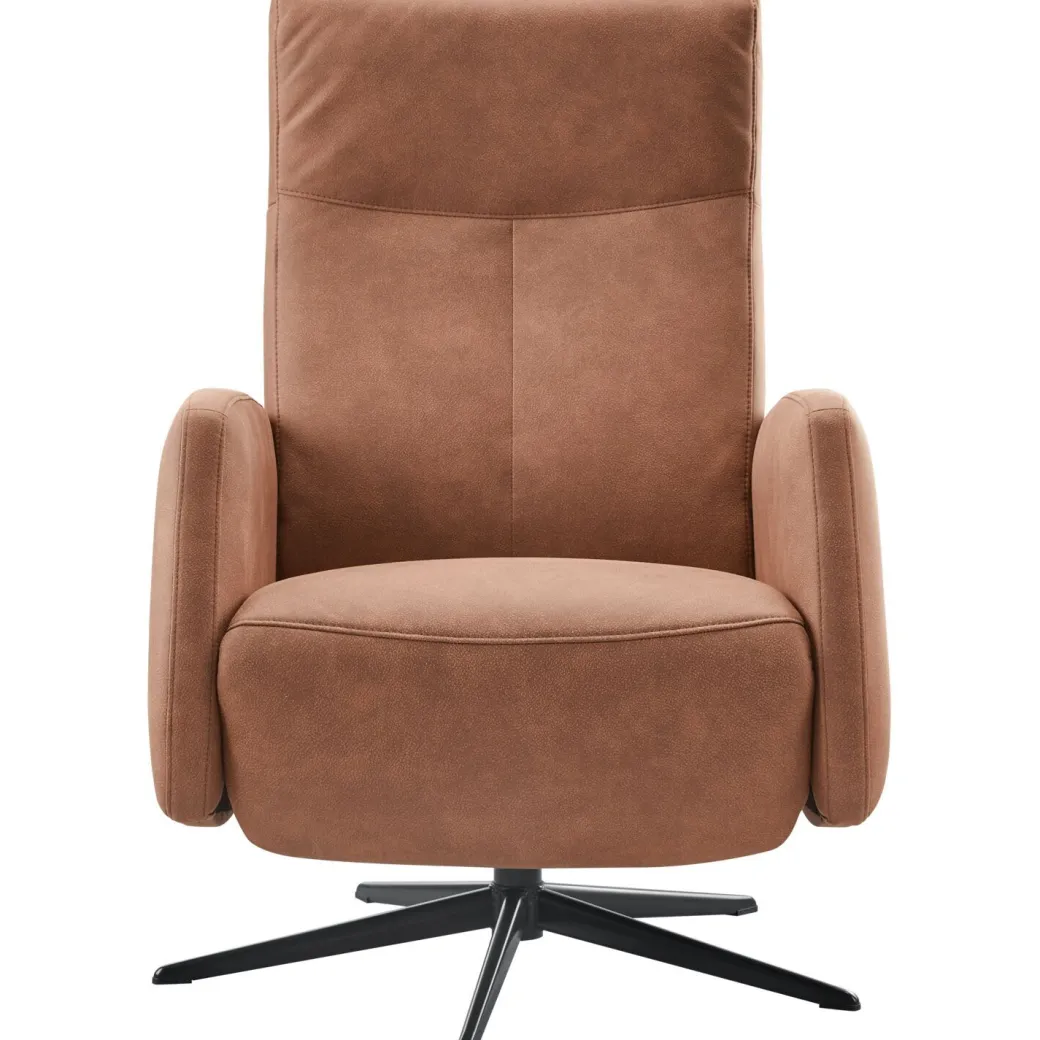 Hot Pronto Wonen Relaxfauteuil Perfini elektrisch verstelbare rug en voetensteun camel