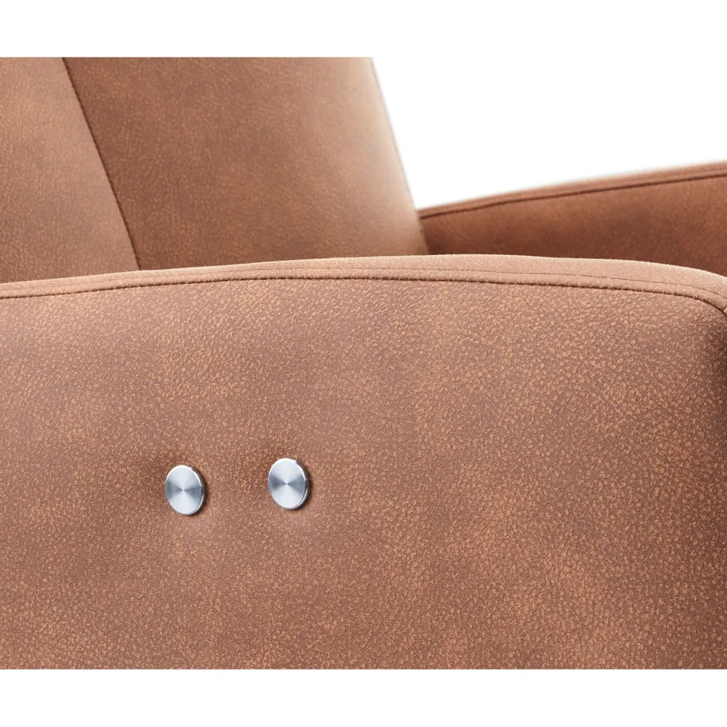 Hot Pronto Wonen Relaxfauteuil Perfini elektrisch verstelbare rug en voetensteun camel