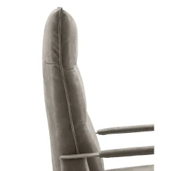 Outlet Pronto Wonen Relaxfauteuil Seduto elektrisch microleder donkergrijs