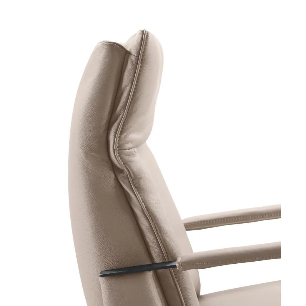 Best Pronto Wonen Relaxfauteuil Seduto elektrisch leder beige