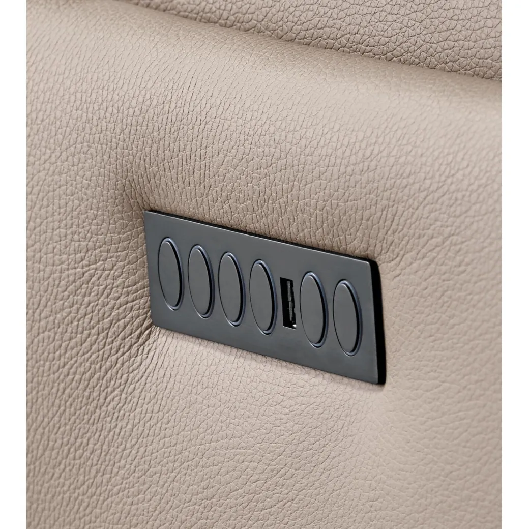 Best Pronto Wonen Relaxfauteuil Seduto elektrisch leder beige