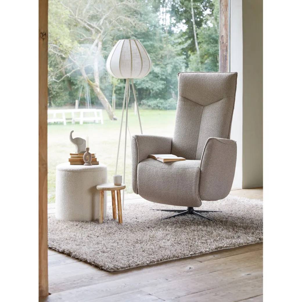 Sale Pronto Wonen Relaxfauteuil Seduto microvezel beige