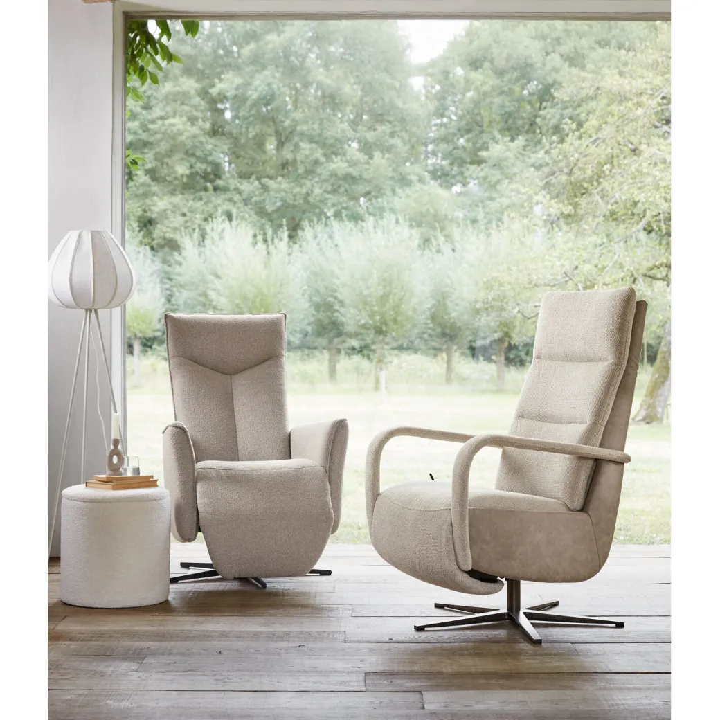 Sale Pronto Wonen Relaxfauteuil Seduto microvezel beige