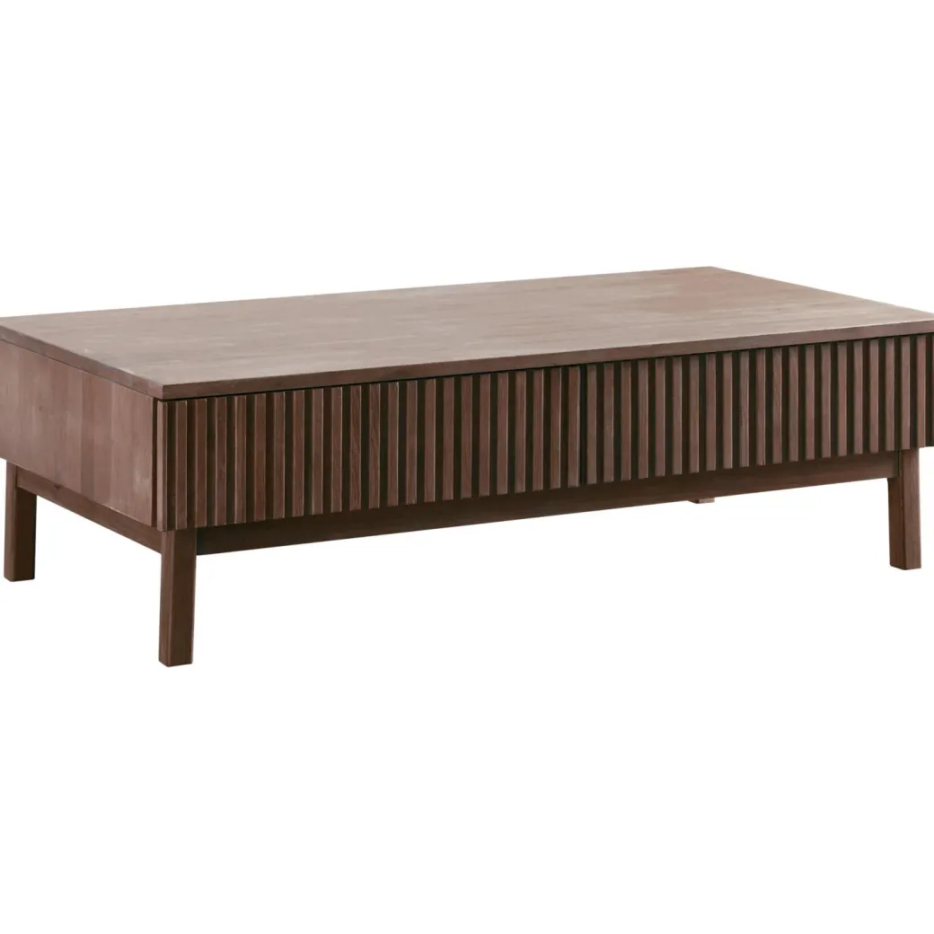 Clearance Pronto Wonen Salontafel Arrosto eikenhout 70x135 cm rechthoekig Dark Roast