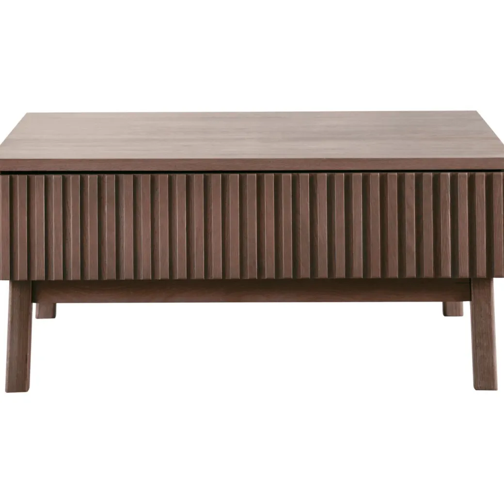Online Pronto Wonen Salontafel Arrosto eikenhout 90x90 cm vierkant Dark Roast