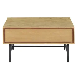 Outlet Pronto Wonen Salontafel Belvio 85x85 vierkant light oak