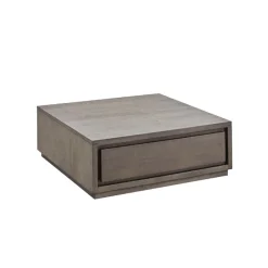 Pronto Wonen Salontafel Lavio eikenhout 86x86 cm vierkant grafiet