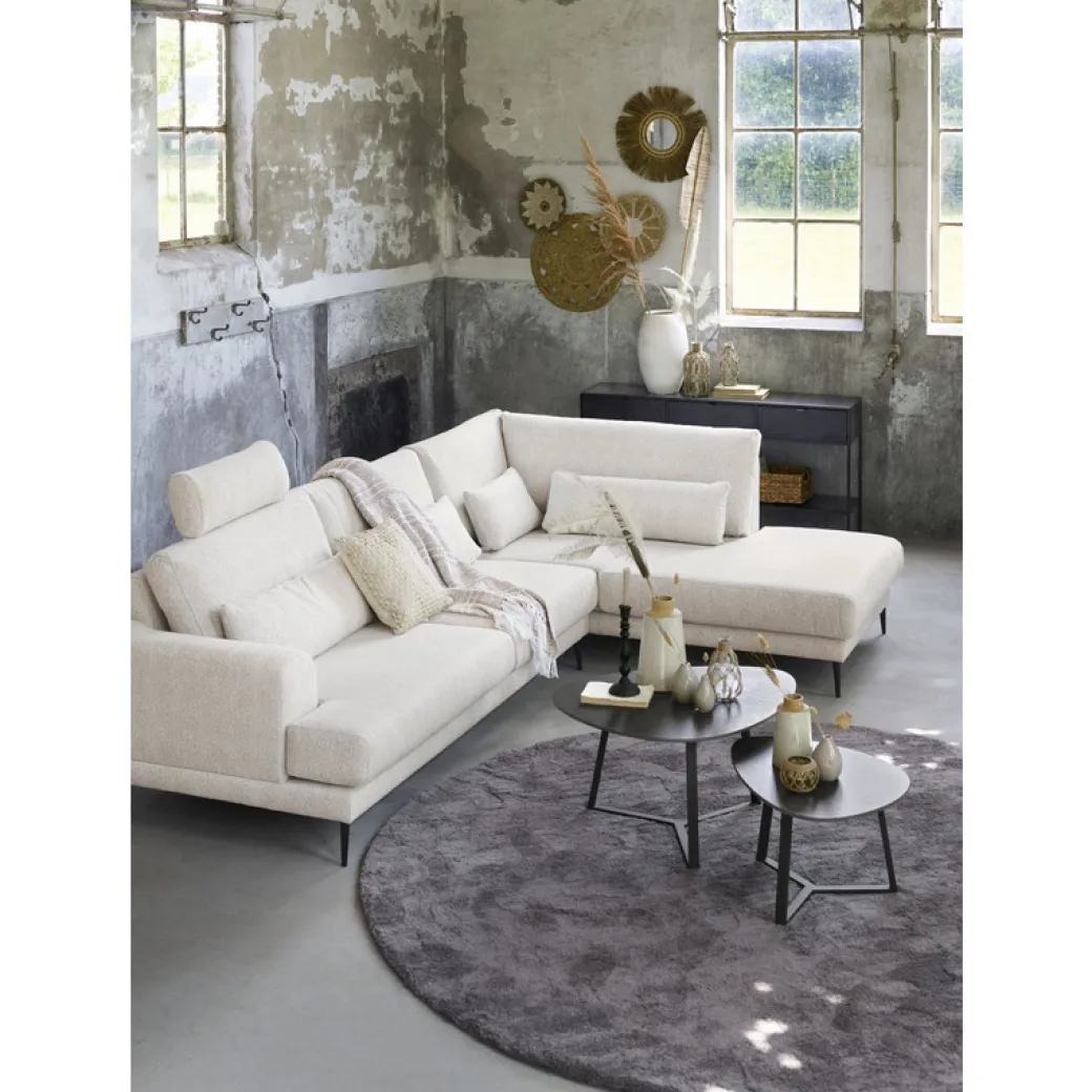 New Pronto Wonen Salontafel Lineto 47x61 cm organisch zwart keramiek