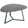 Online Pronto Wonen Salontafel Lineto 64x80 cm organisch zwart keramiek