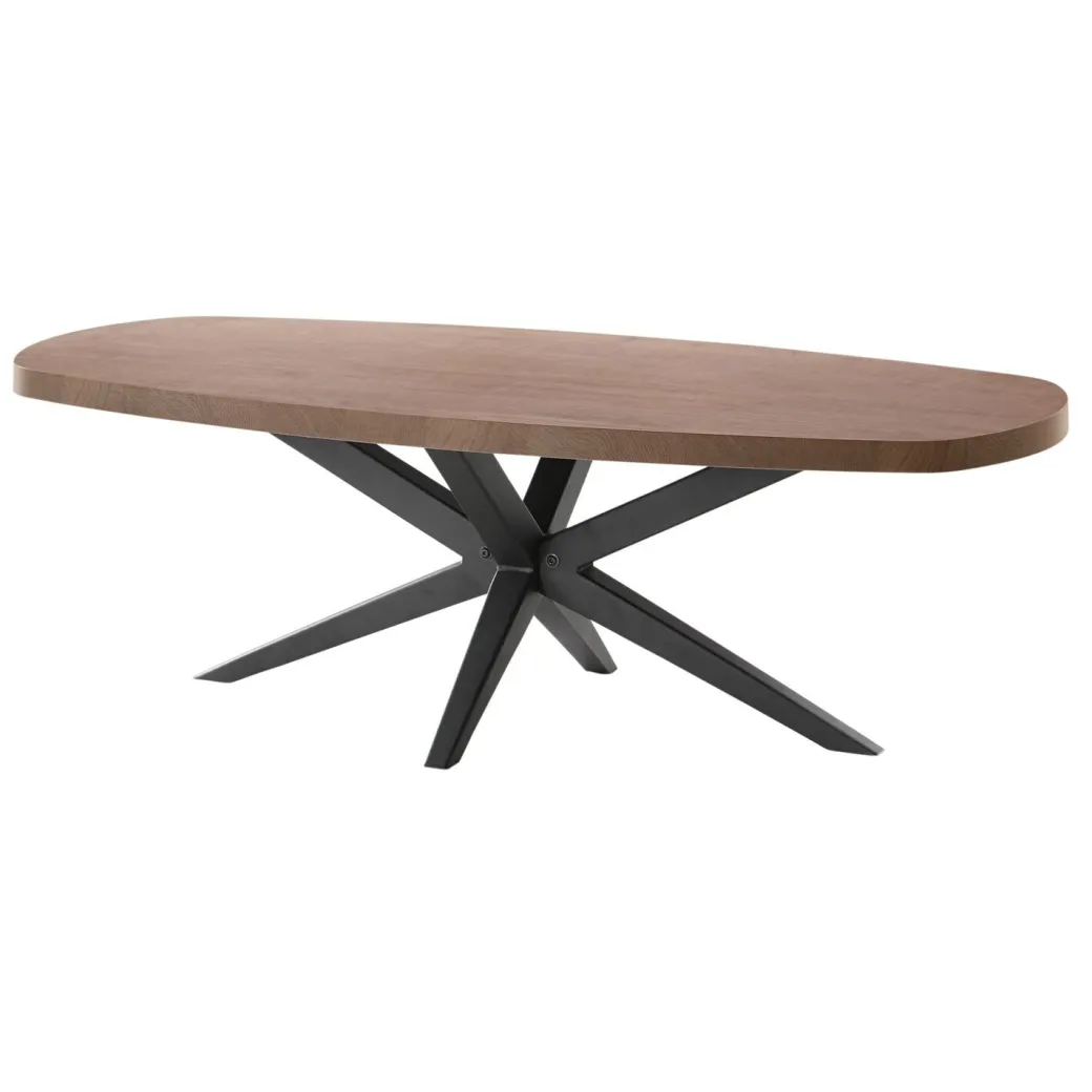 Best Pronto Wonen Salontafel Mascaro 135x67 cm Deens ovaal dark mango