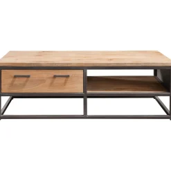 Outlet Pronto Wonen Salontafel Mesola 65x130 cm rond mango natural