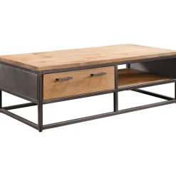 Outlet Pronto Wonen Salontafel Mesola 65x130 cm rond mango natural
