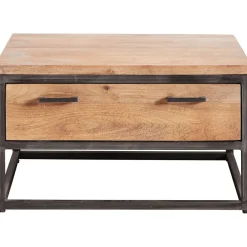 Clearance Pronto Wonen Salontafel Mesola 75x75 cm vierkant mango natural