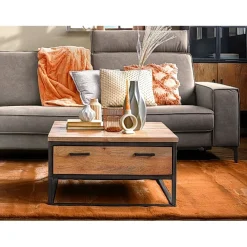 Clearance Pronto Wonen Salontafel Mesola 75x75 cm vierkant mango natural