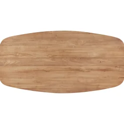 Pronto Wonen Salontafel Romaro teakhout 140x70 cm Deens ovaal mix rough