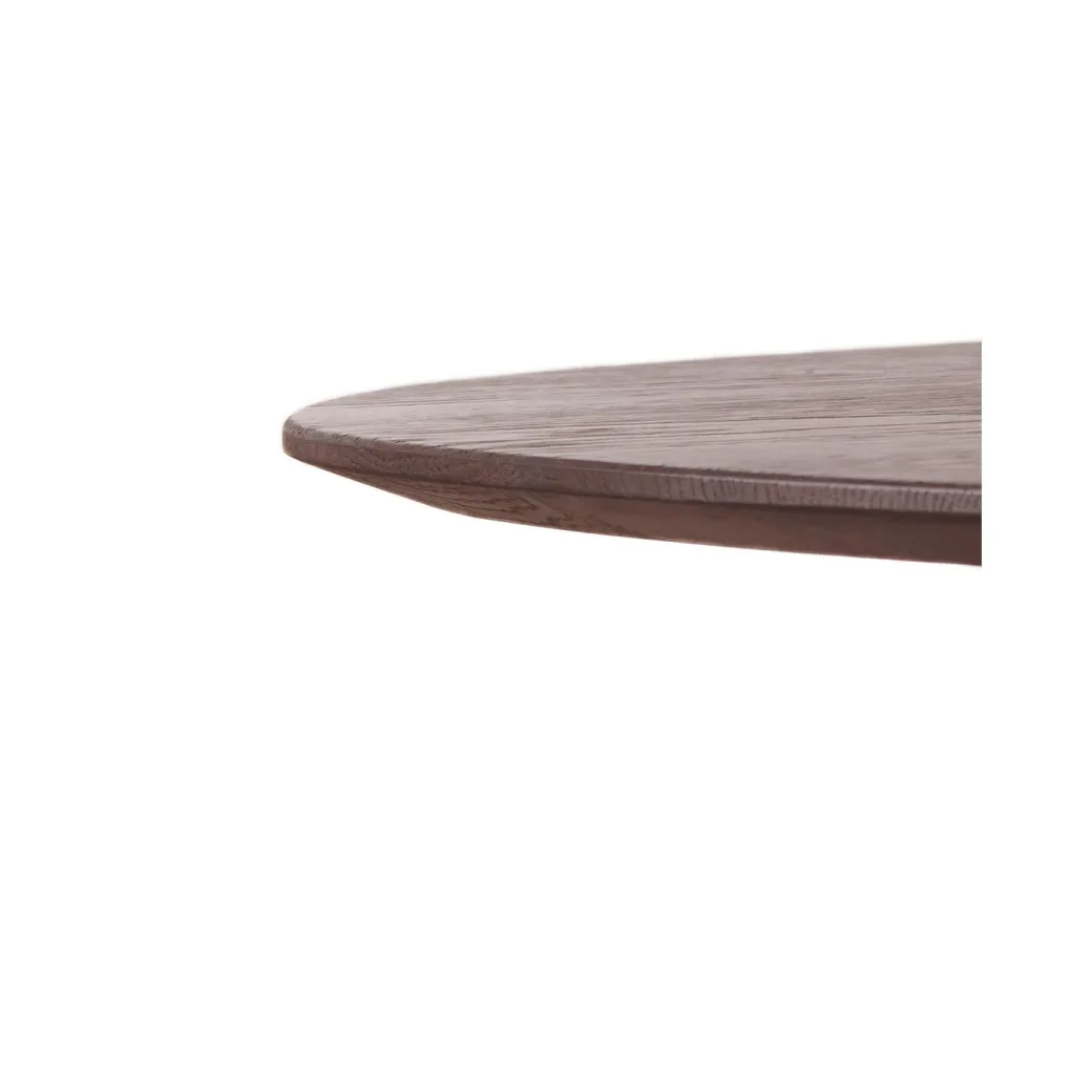 Clearance Pronto Wonen Salontafel Tavolo eikenhout 70x70 cm organisch donkerbruin