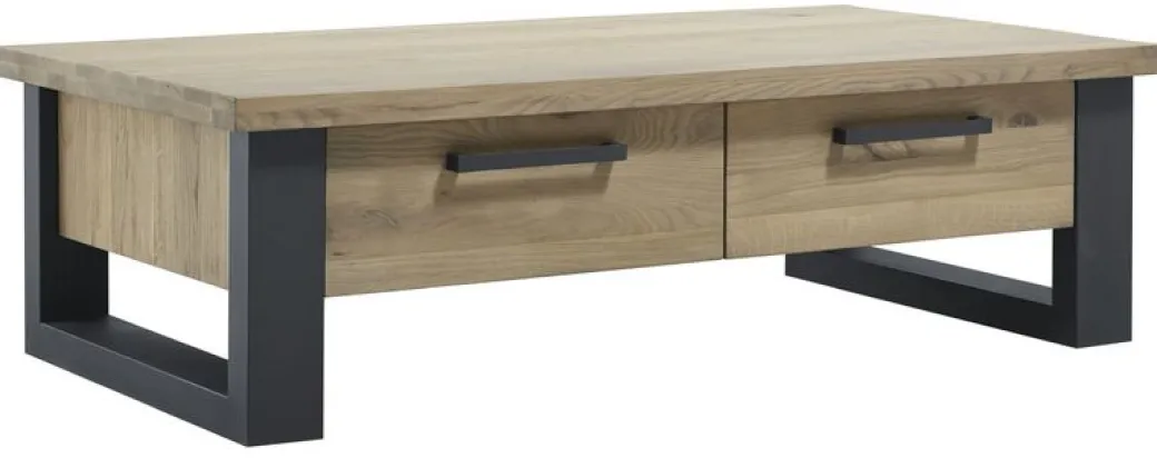 Sale Pronto Wonen Salontafel Verato eikenhout 70x140 cm rechthoekig natural grey