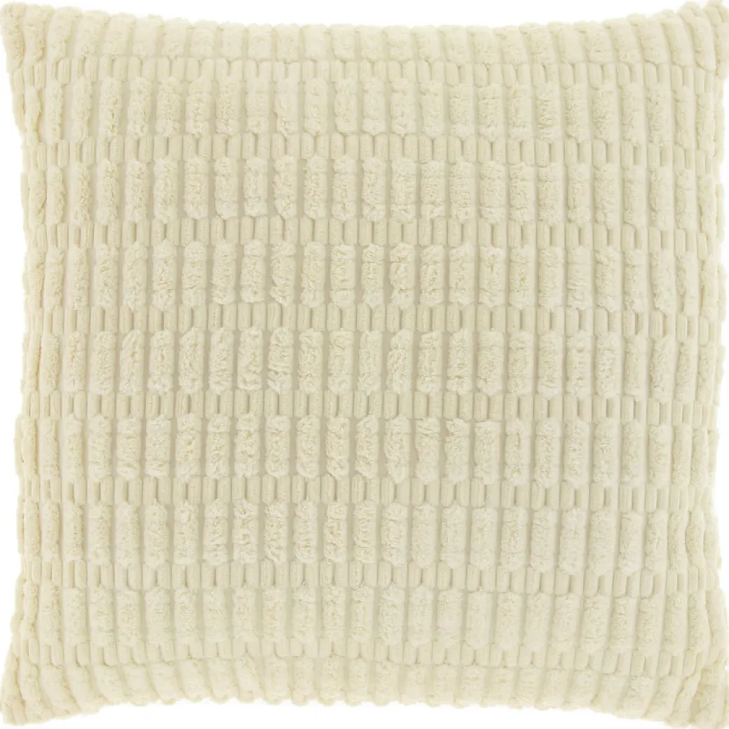 Pronto Wonen Sierkussen Clario 45x45cm wit