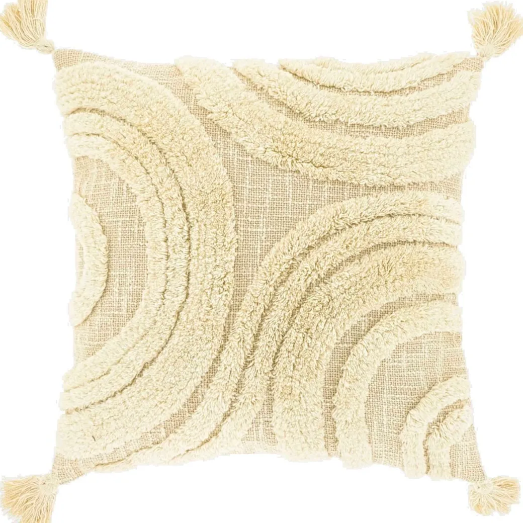Hot Pronto Wonen Sierkussen Foglia 45x45cm dessin 2 naturel