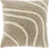 Hot Pronto Wonen Sierkussen Foglia 45x45cm dessin 10 taupe
