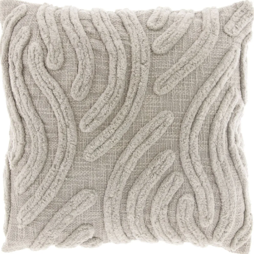 Pronto Wonen Sierkussen Personico 45x45cm grijs