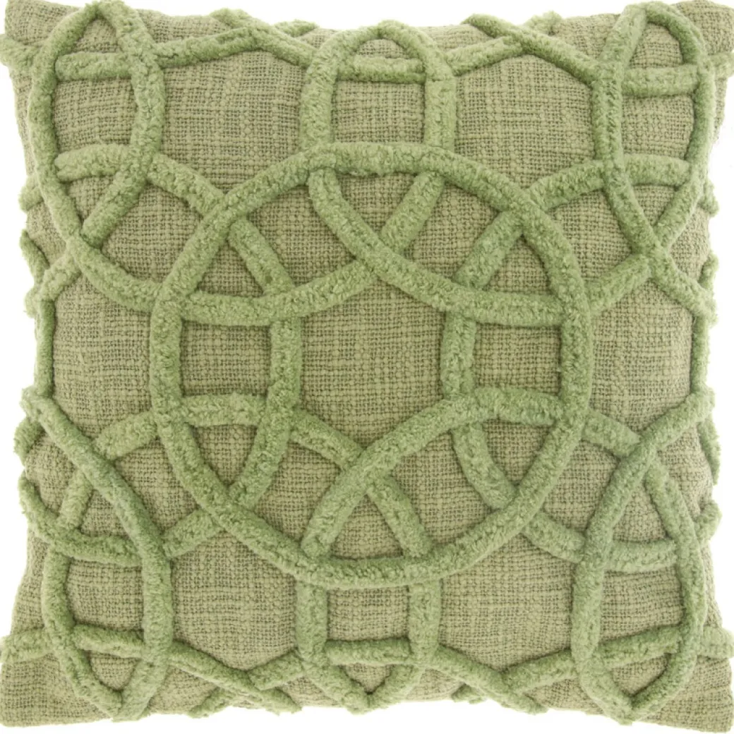 Hot Pronto Wonen Sierkussen Rovio 45x45cm groen