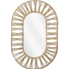 Online Pronto Wonen Spiegel Capolago ovaal 86x58 cm L lichtbruin