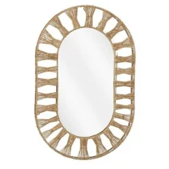 Sale Pronto Wonen Spiegel Capolago ovaal 70x47 cm M lichtbruin
