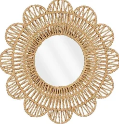 Outlet Pronto Wonen Spiegel Novellara rond 39 cm bruin small